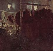 Gustav Klimt, Kuhe im Stall